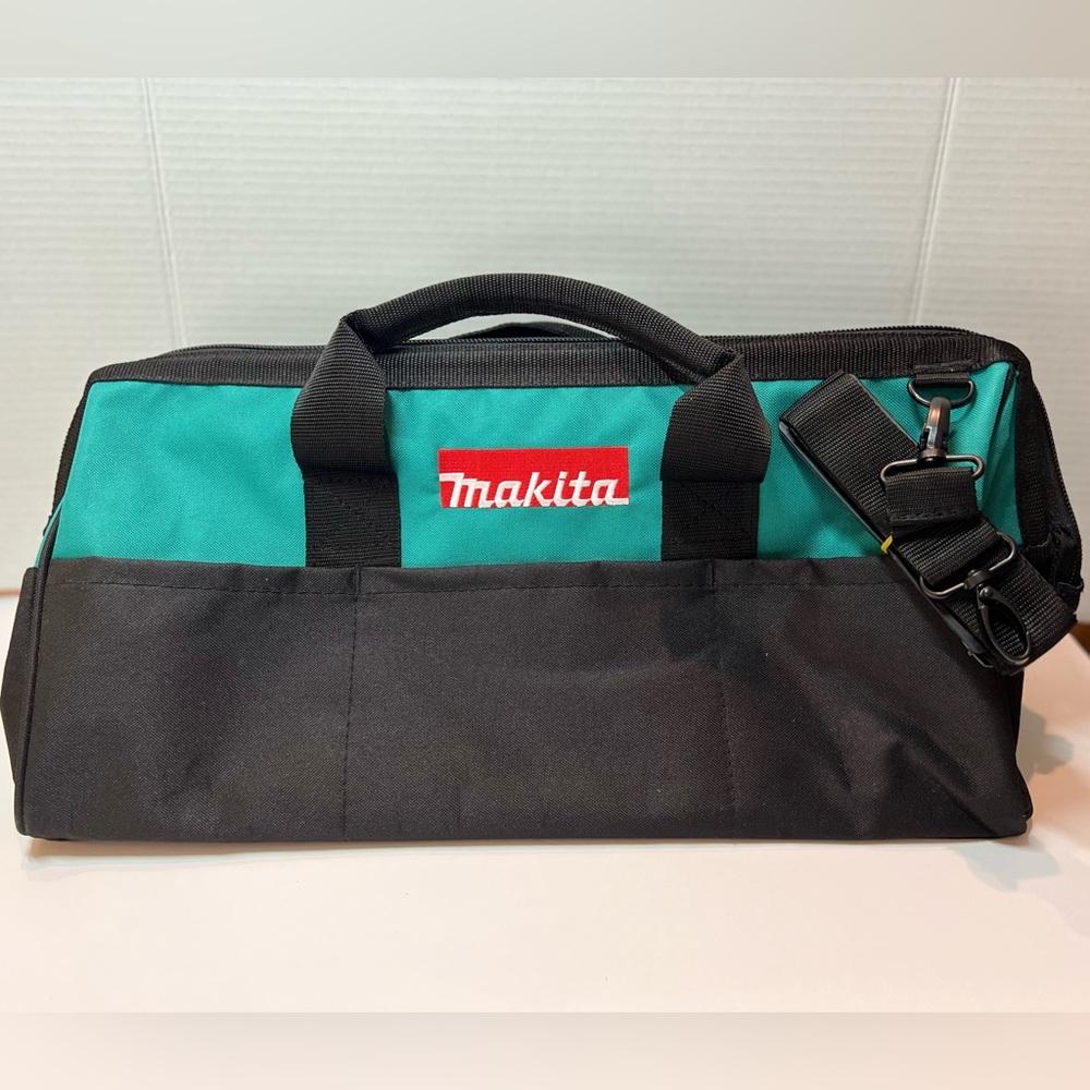 Mikita X-Large 20” Heavy-Duty Contractor Tool Bag w Shoulder Strap 8 pockets NEW - Picture 5 of 13